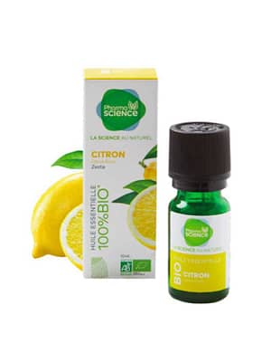 Pharmascience citron bio huile essentielle 10ml
