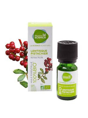 Pharmascience lentisque pistachier bio huile essentielle 10ml
