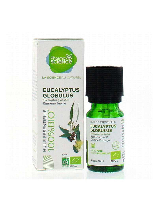 Pharmascience eucalyptus globulus bio huile essentielle 10ml